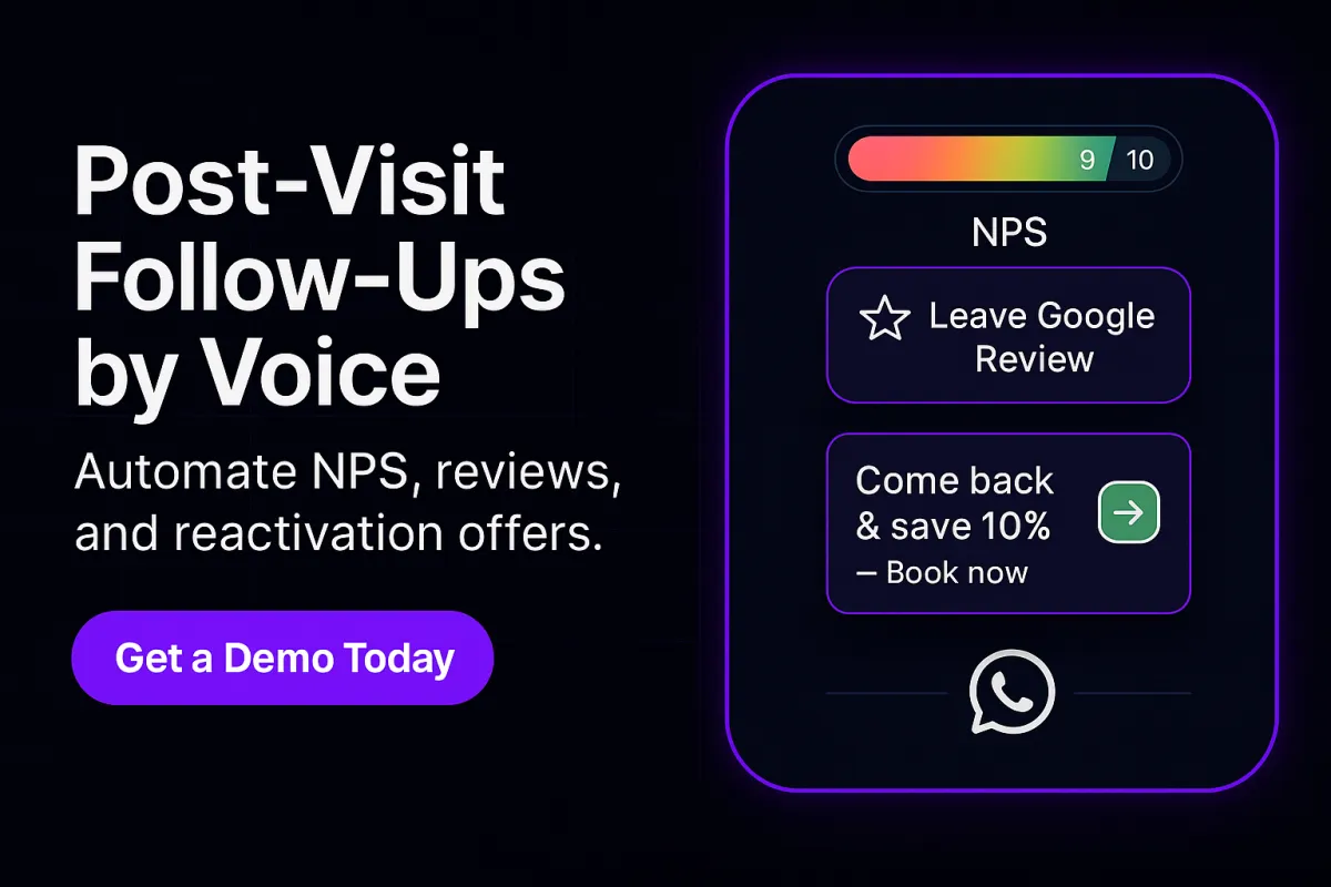 Post-Visit Follow-Ups by Voice
