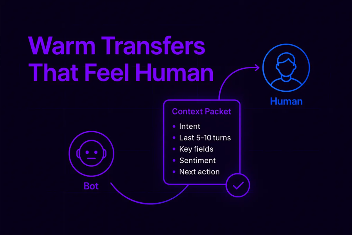 Warm Transfers That Feel Human — Context packets, sentiment triggers, and SLAs
