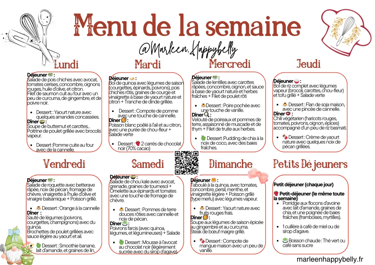 Un menu réconfortant et équilibré pour avril : perdez du poids en douceur tout en prenant soin de votre santé !