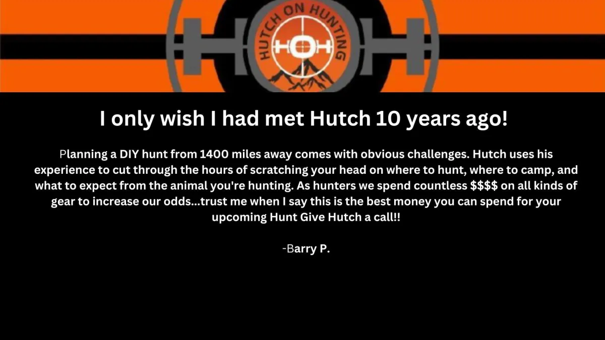 Hutch Knows hunting the Rockies