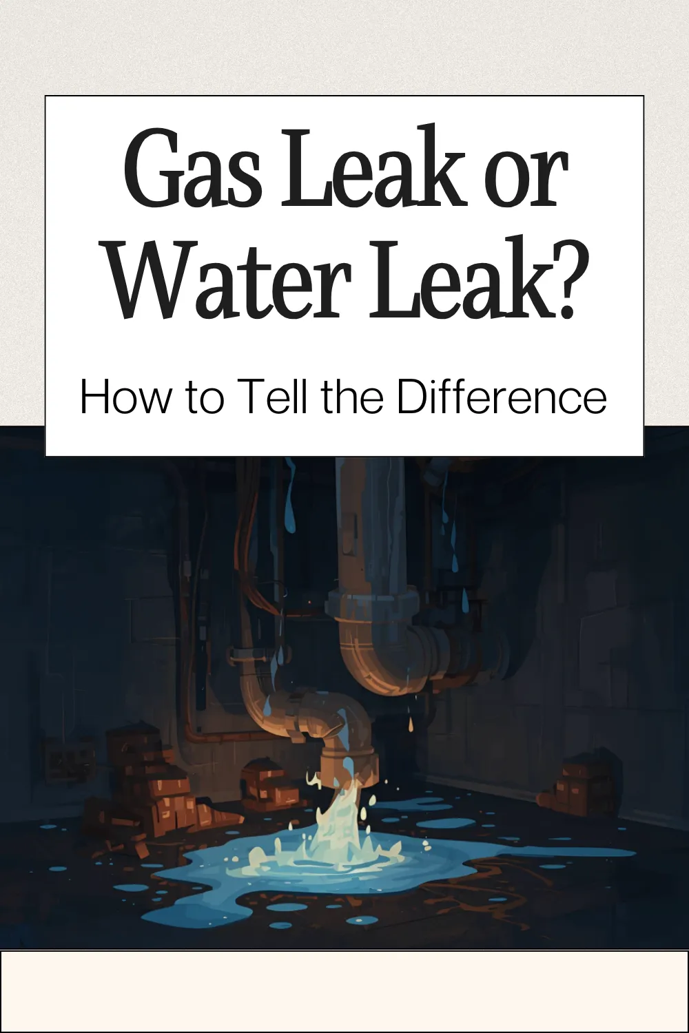 Gas Leak or Water Leak? How to Tell the Difference Like a Pro