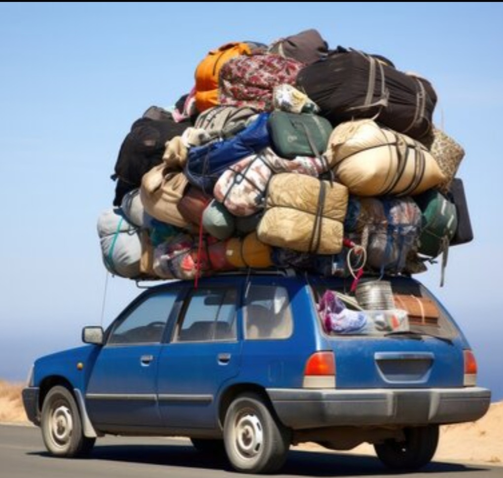 Overloaded Car