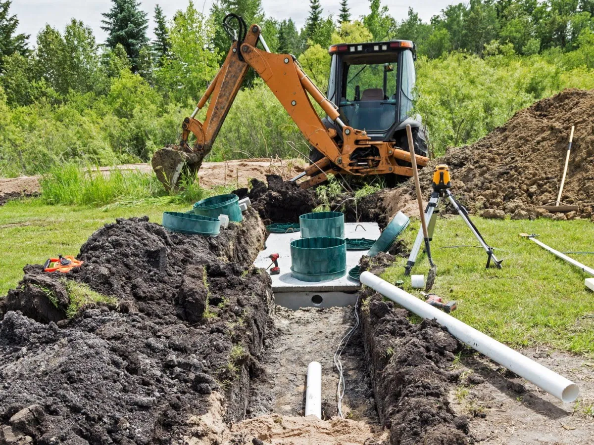 septic system near Dickinson County, Michigan