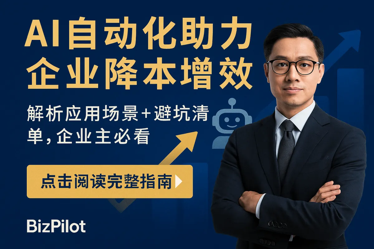 AI自动化助力华人中小企业降本增效：解析概念、应用场景与落地步骤，立即掌握核心方法与选型要点，避坑清单