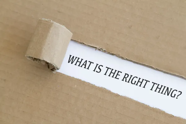 What is the right thing?