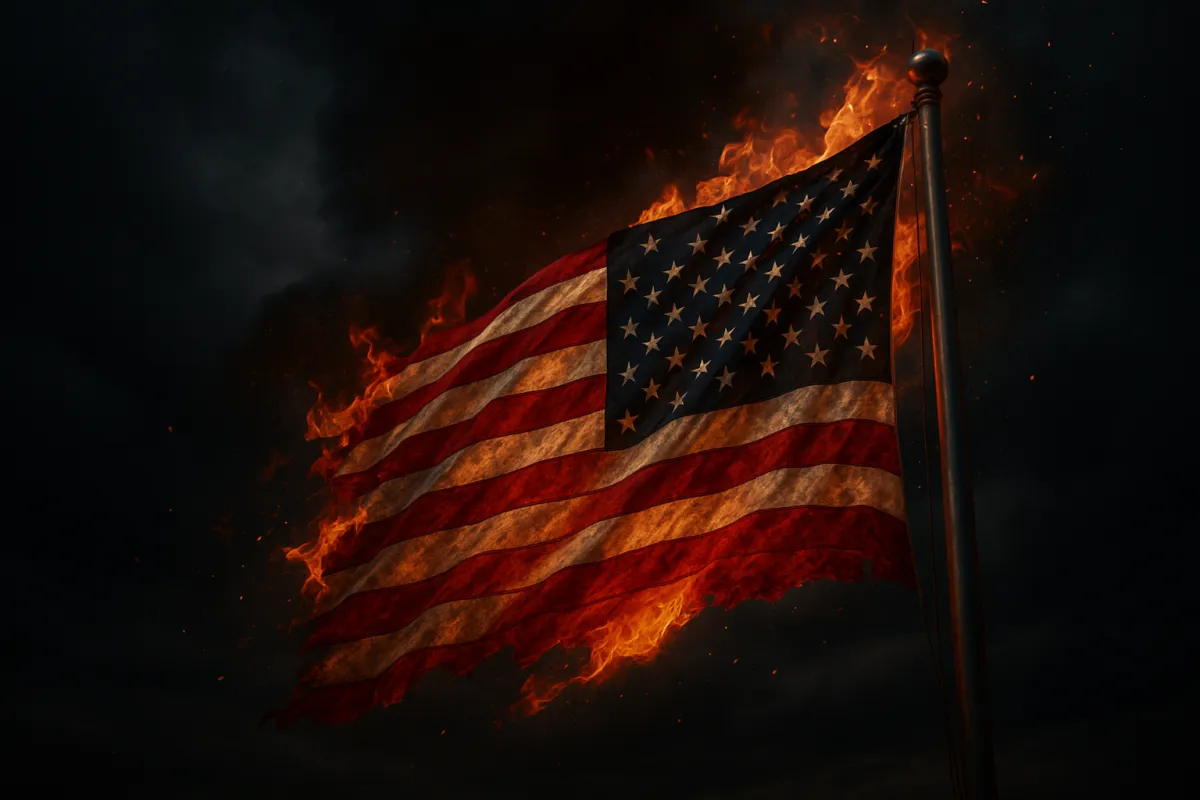 The Last Salute or the First Flame? America’s Fight Over Its Flag