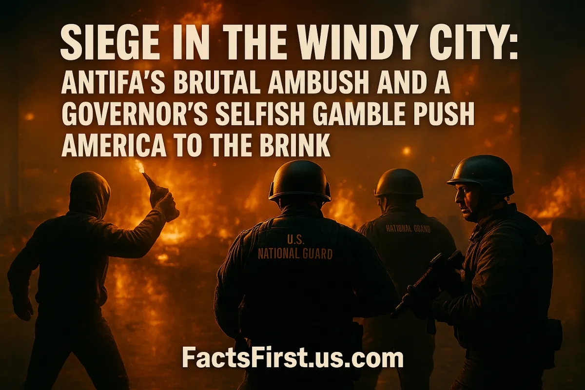 ANTIFA'S RAMPAGE, PRITZKER'S PLOY