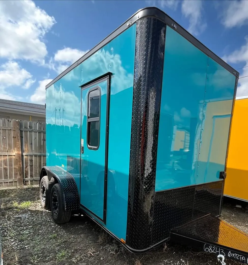 Devil Dog Trailers Teal Blackout