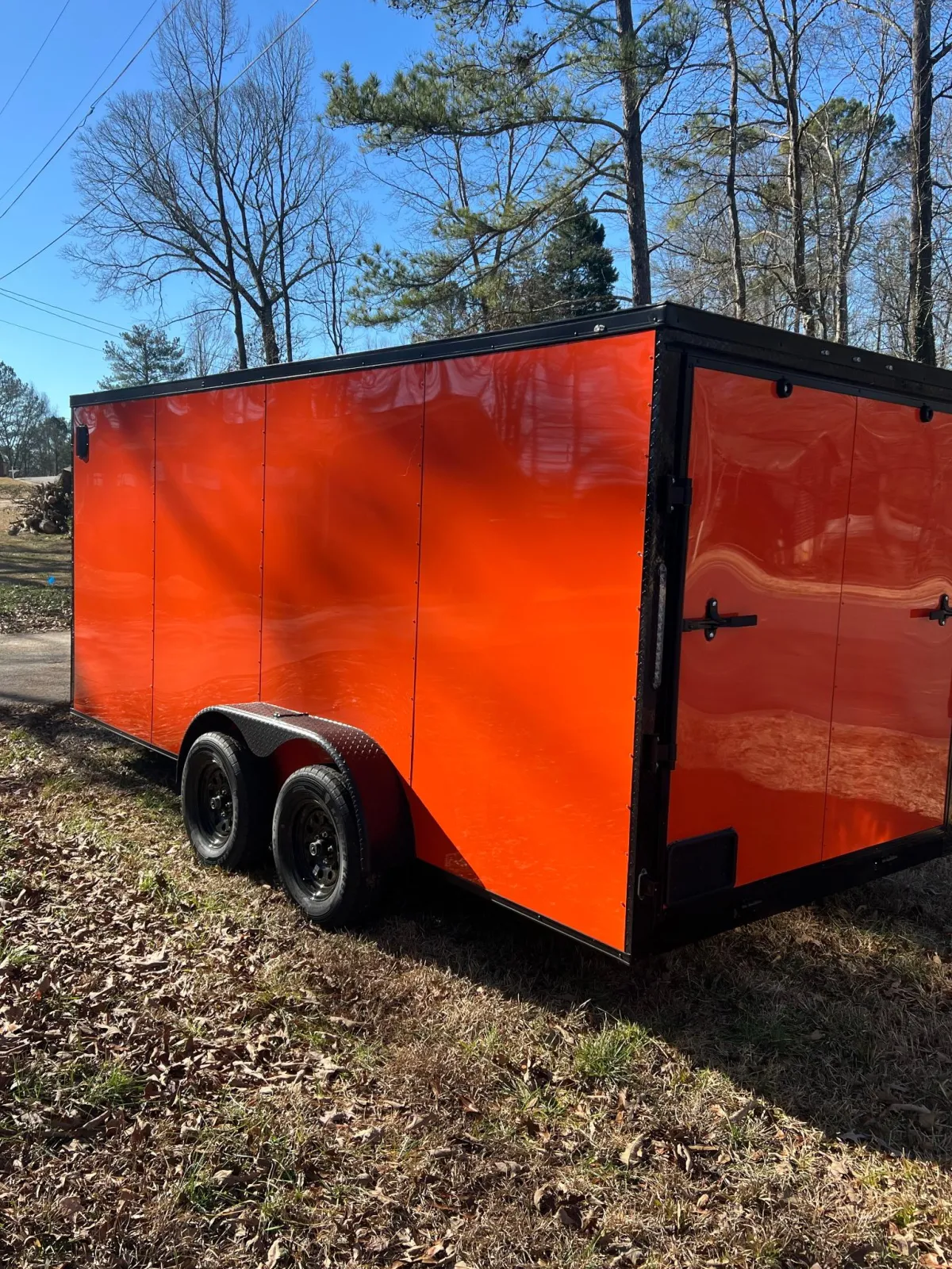 Devil Dog Trailers Motorcycle Orange Blackout