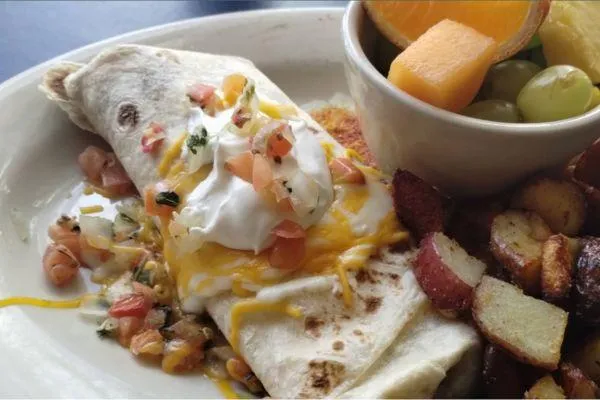 brunch or breakfast wrap