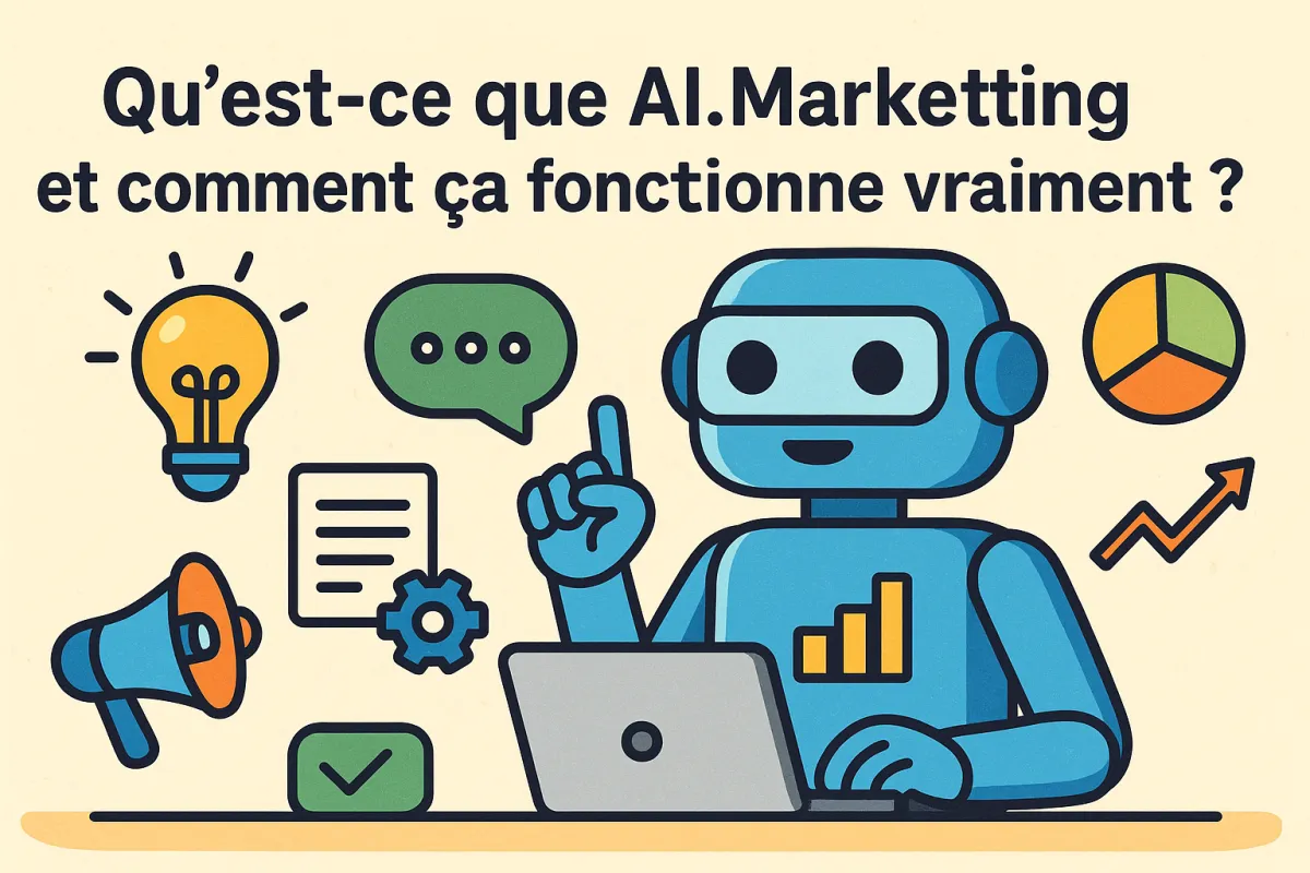 Illustration d’outils de marketing IA utilisés en France en 2025