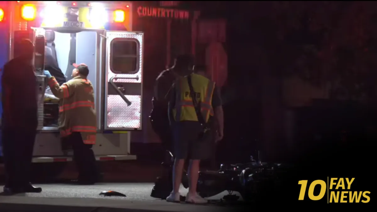 Motorcyclist Injured in Hope Mills Collision; Driver Charged with Yield Violation