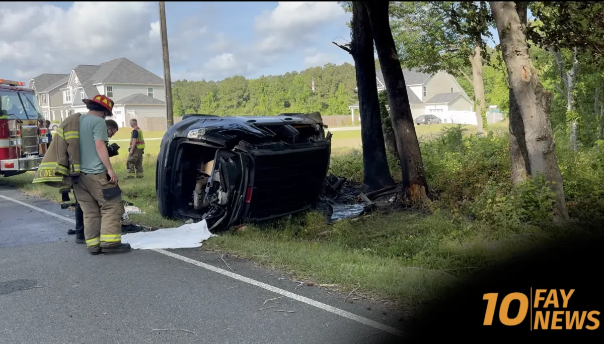 Individual Airlifted After Linden Crash and Vehicle Fire