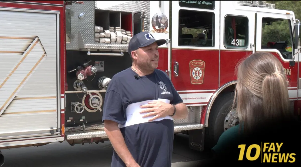 Firefighter Struck by Vehicle While On Duty Speaks with Fay News 10; His Message to Drivers