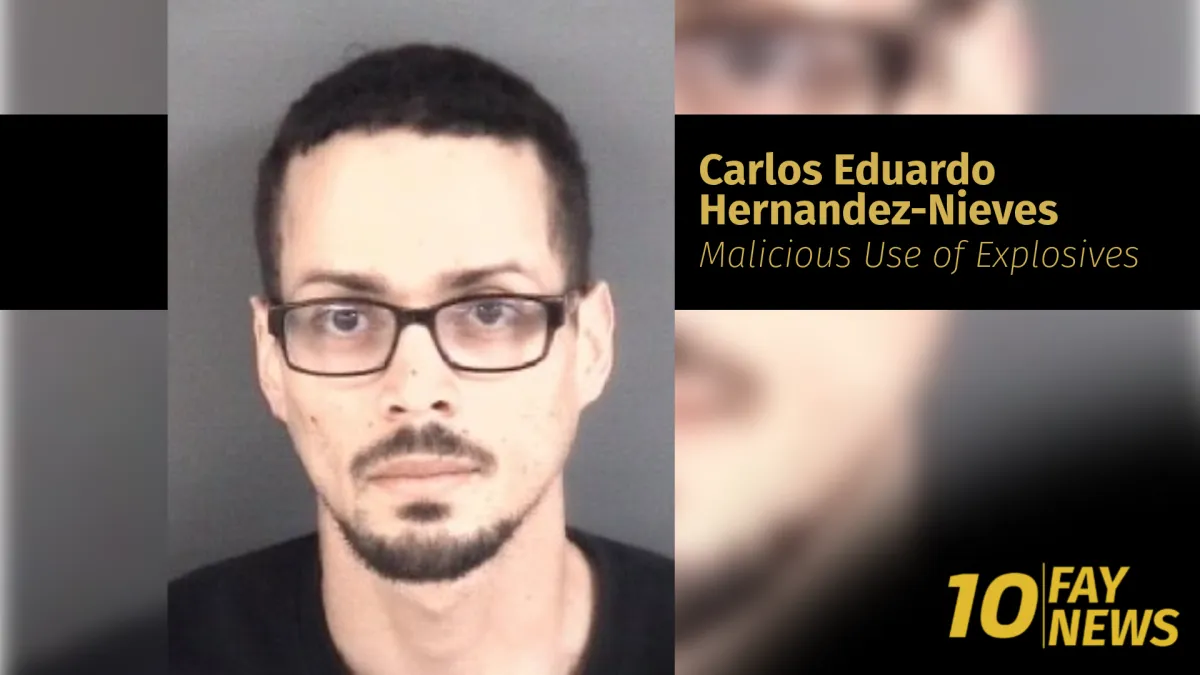 Fayetteville Man Charged After Molotov Cocktail Attack on Vehicle