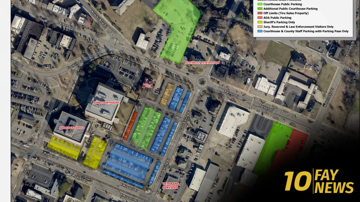 Cumberland County Courthouse Parking Changes