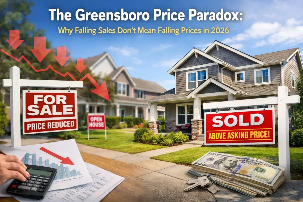 The Greensboro Price Paradox: Why Falling Sales Don't Mean Falling Prices in 2026