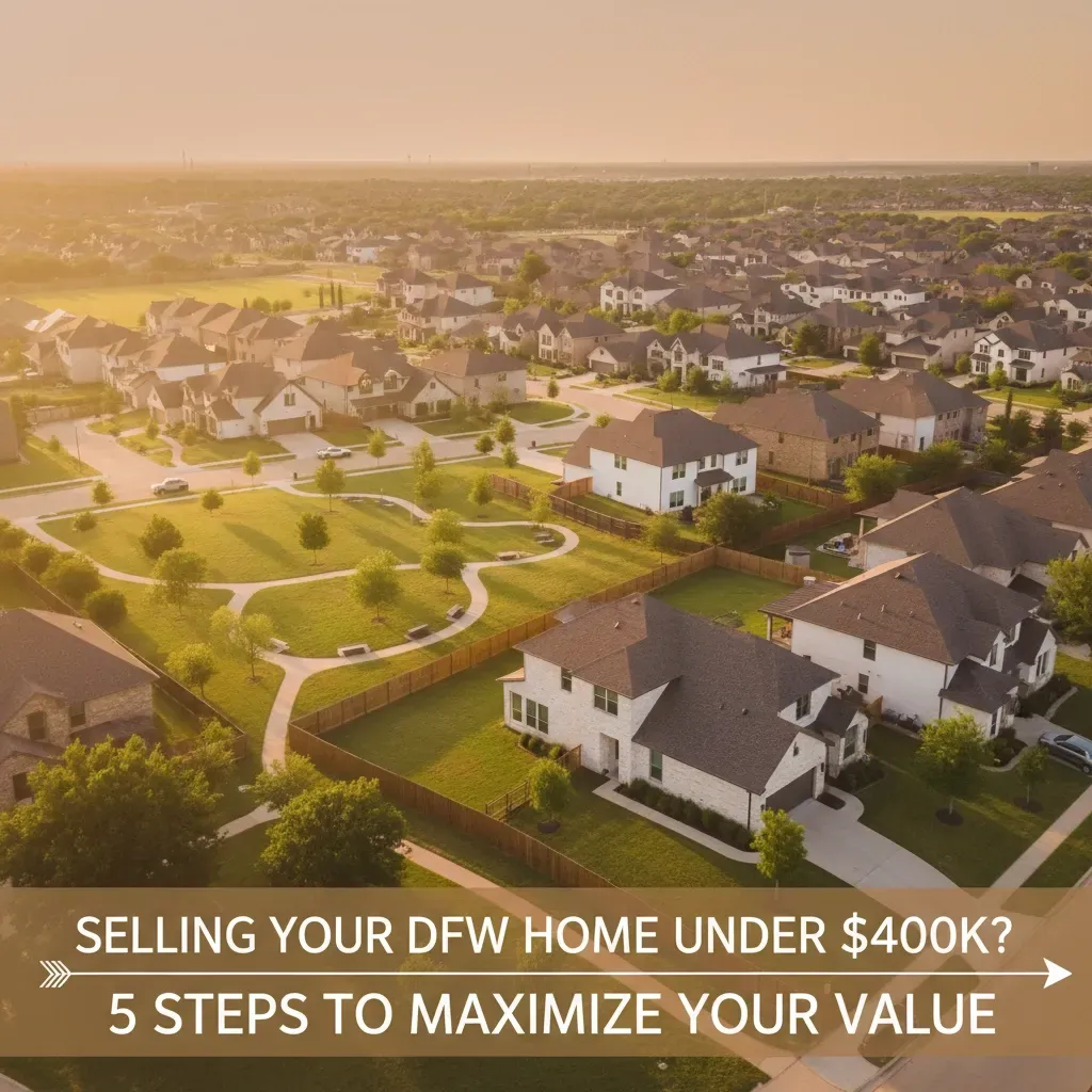 Selling Your DFW Home Under $400K? Here Are 5 Steps to Maximize Your Value Right Now