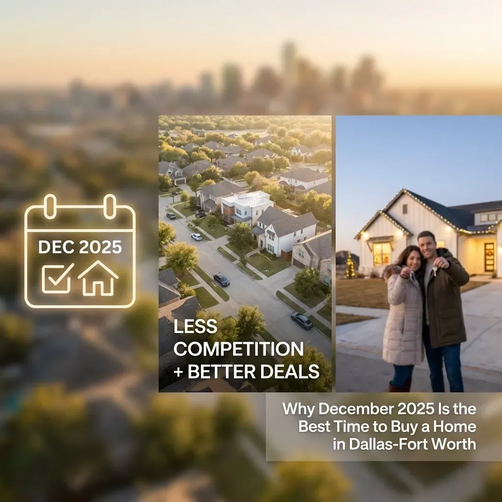 Why December 2025 Is the Best Time to Buy a Home in Dallas-Fort Worth (Less Competition + Better Deals)