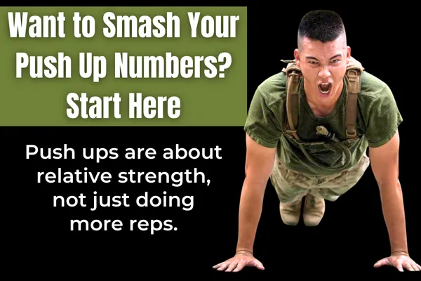 ADF recruit performing push-up during training — push-up training guide for applicants.