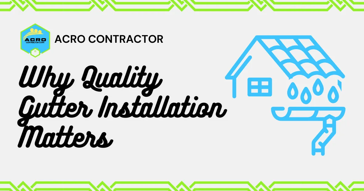 Professional Gutter Installation