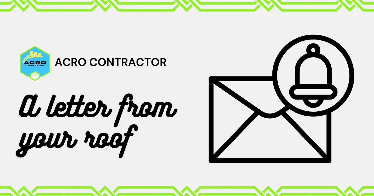 Message from your roof