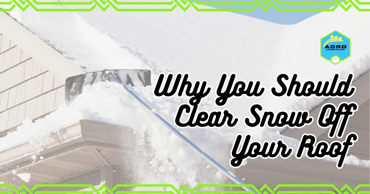 Winter snow roof removal