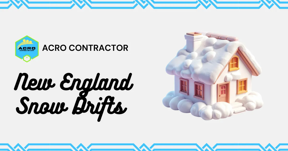 Acro Blog: Snow Drifts in New England