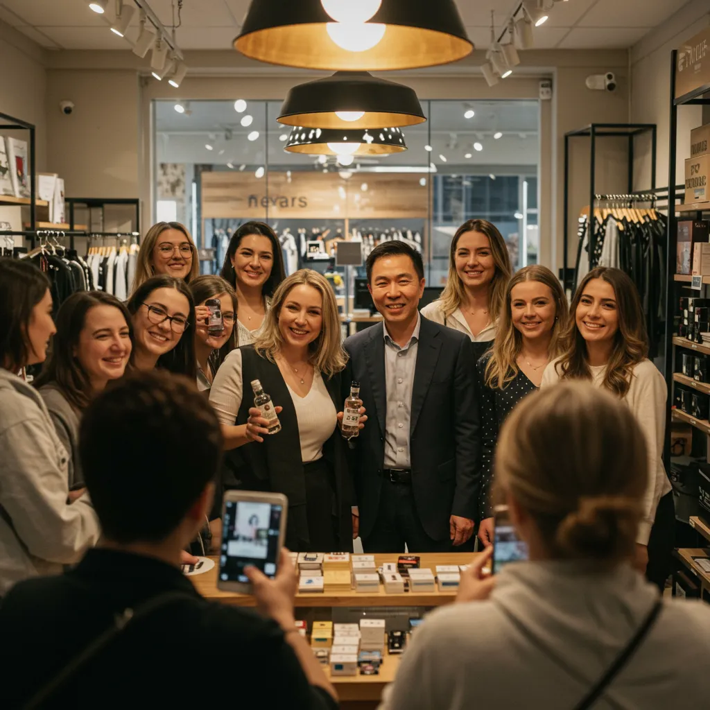happy retail business owners