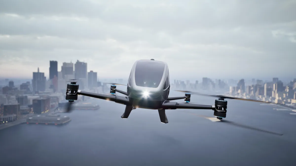 Human drones and eVTOL vehicles