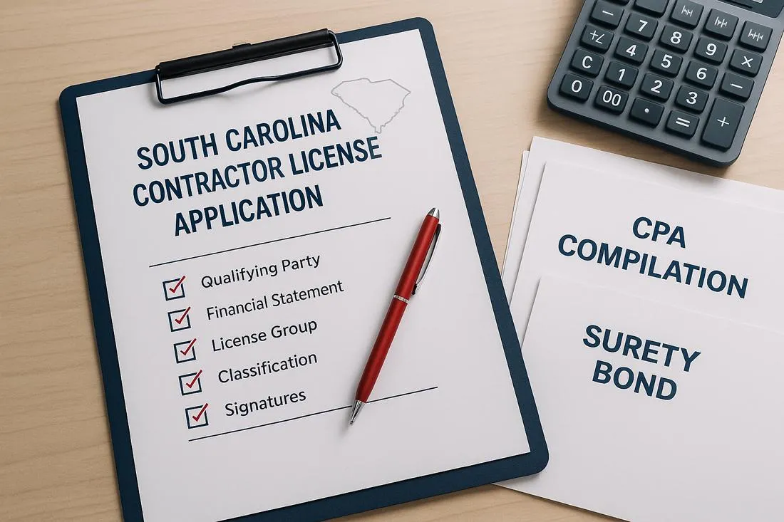 Avoid These South Carolina Contractor License Application Mistakes