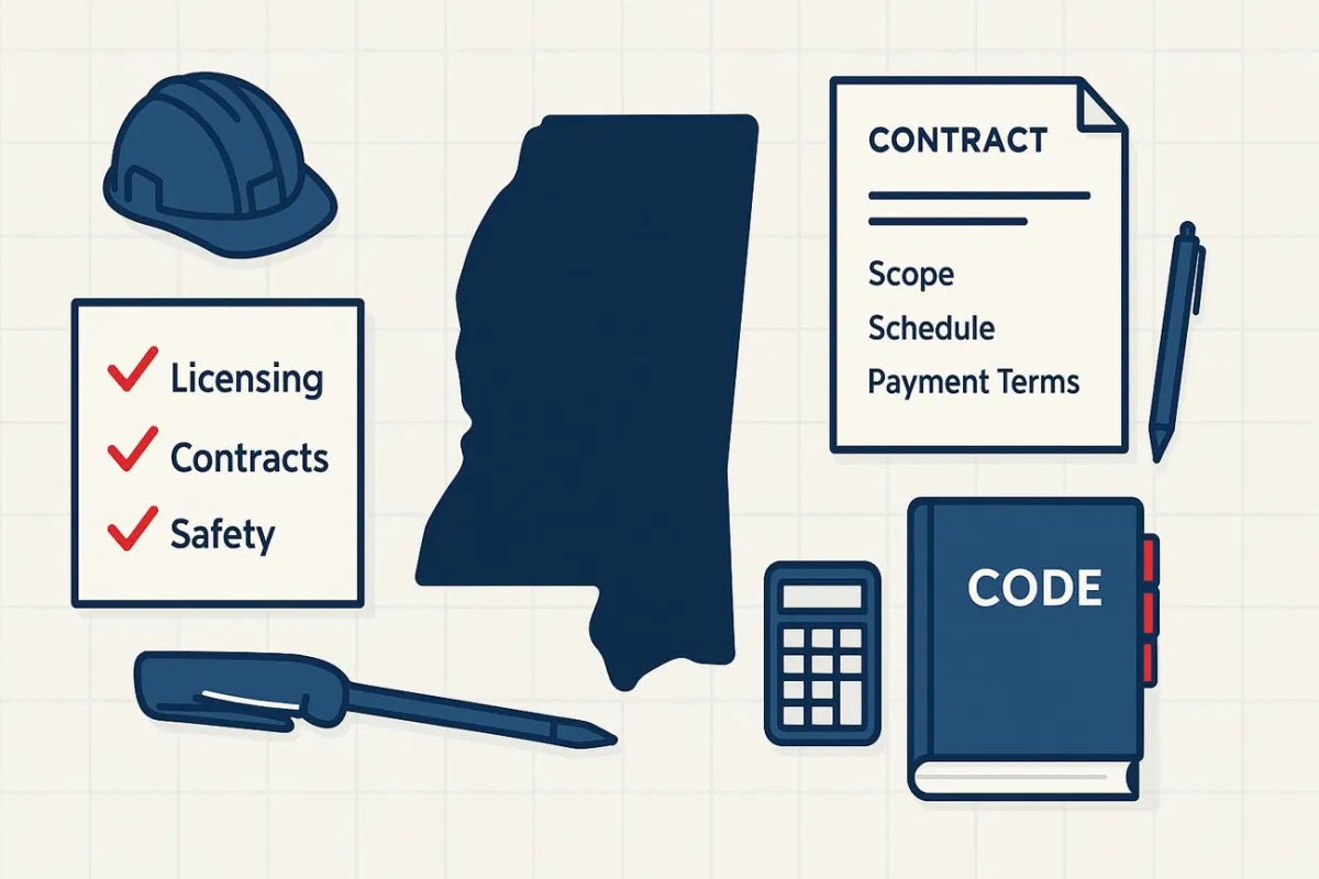 Mississippi Business & Law Exam Guide for Contractors