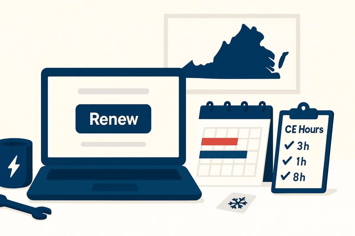 Virginia License Renewal: Deadlines, Fees & CE (DPOR Guide)