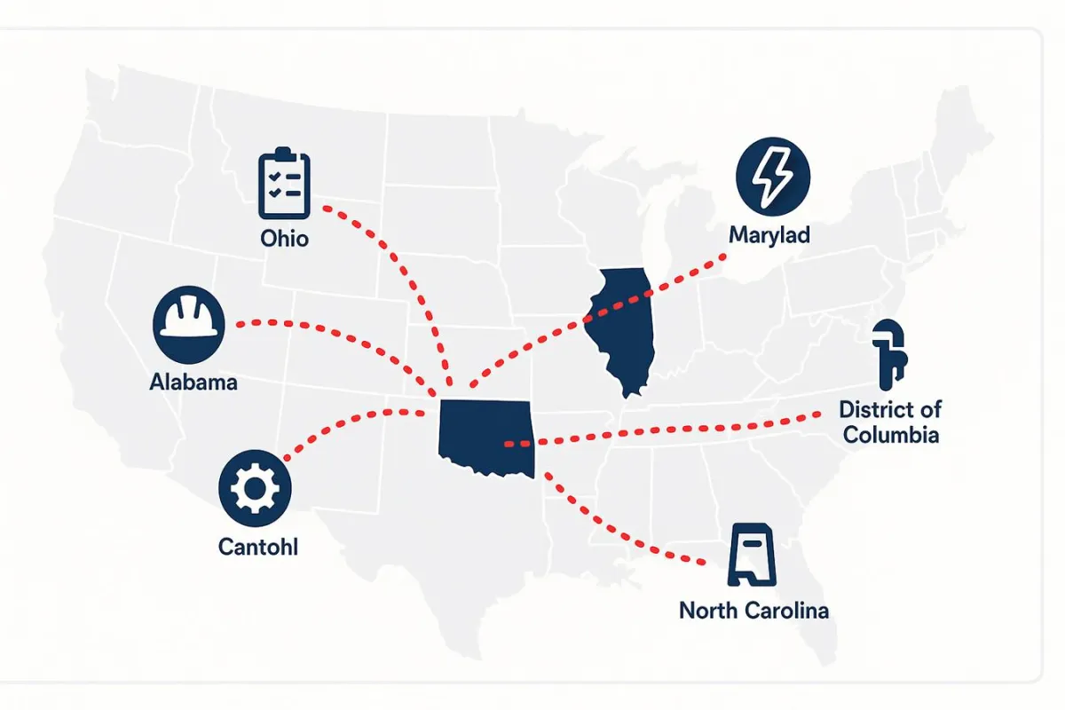 Virginia Contractor Reciprocity: States That Accept Your License