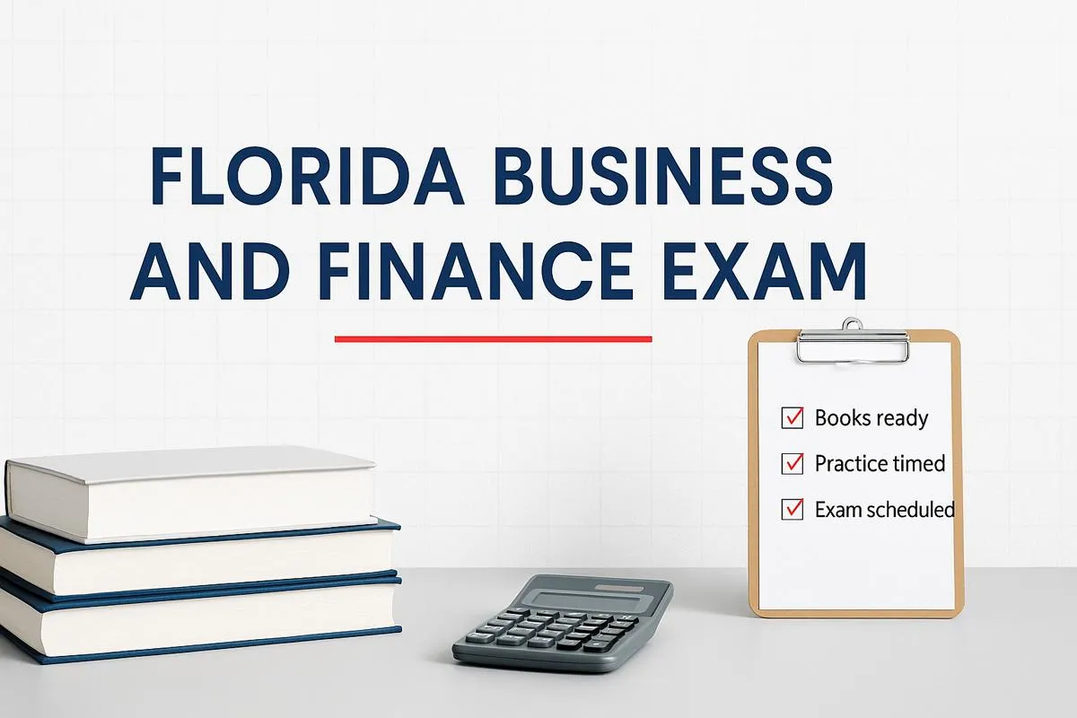 Florida Business and Finance Exam Guide: Study Plan, Books, Tips | 1ExamPrep