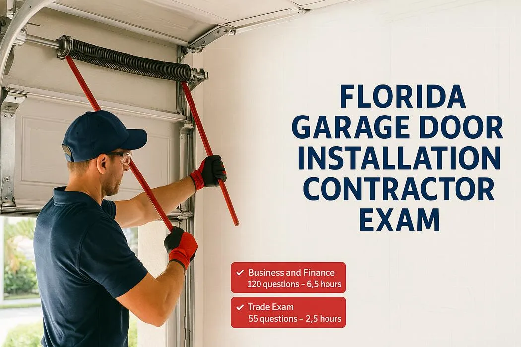 Florida Garage Door Installation Contractor Exam Guide