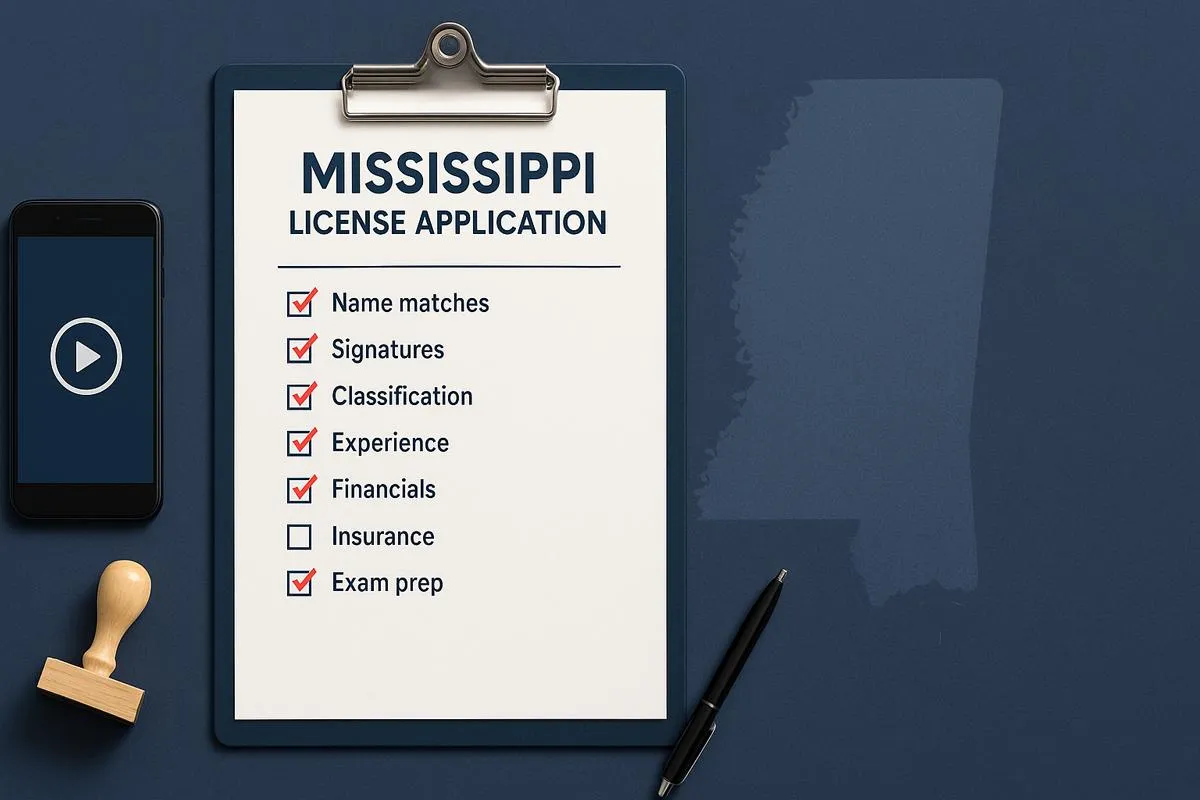Mississippi Contractor Application Mistakes: 12 Pitfalls to Avoid