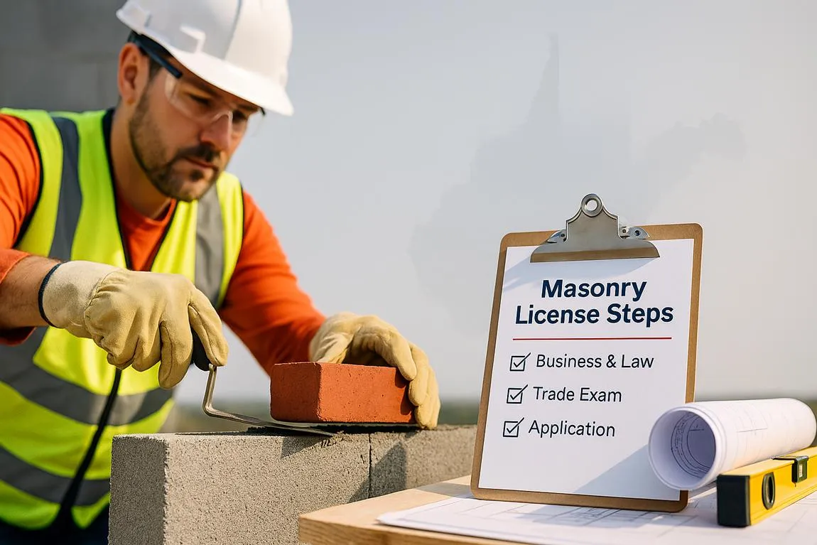 West Virginia Masonry Contractor License: Exams, Books & Prep