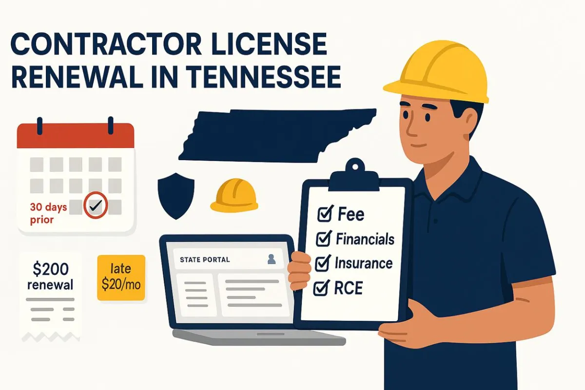 TN Contractor License Renewal Guide: Deadlines, Fees, Requirements