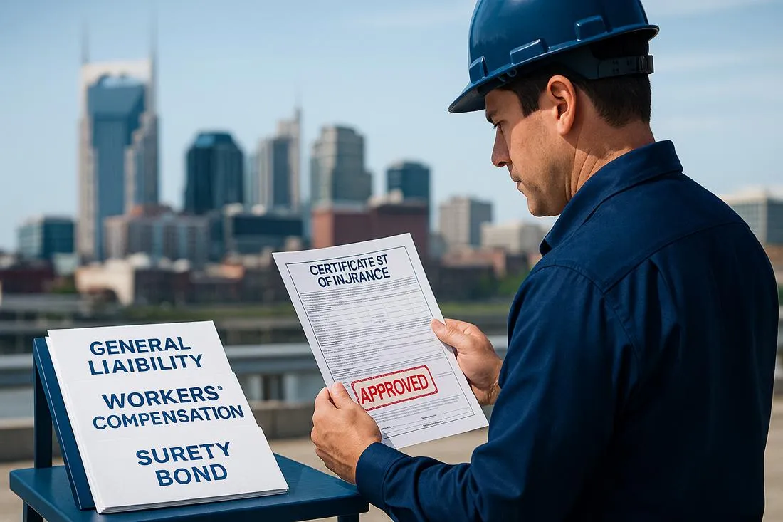 Tennessee Contractor Insurance & Bonding Requirements (2025 Guide)