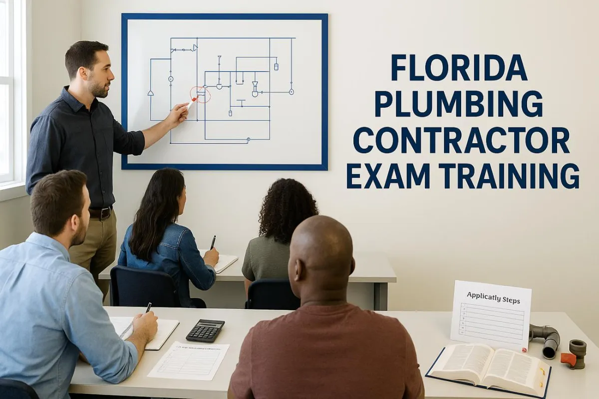 Florida Plumbing Contractor Exam Training: Step-by-Step Guide to Business & Finance, Trade Knowledge, and Application Support