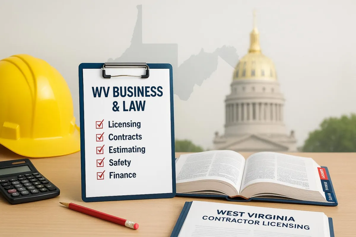 WV Business & Law Exam Guide: West Virginia Contractor Licensing