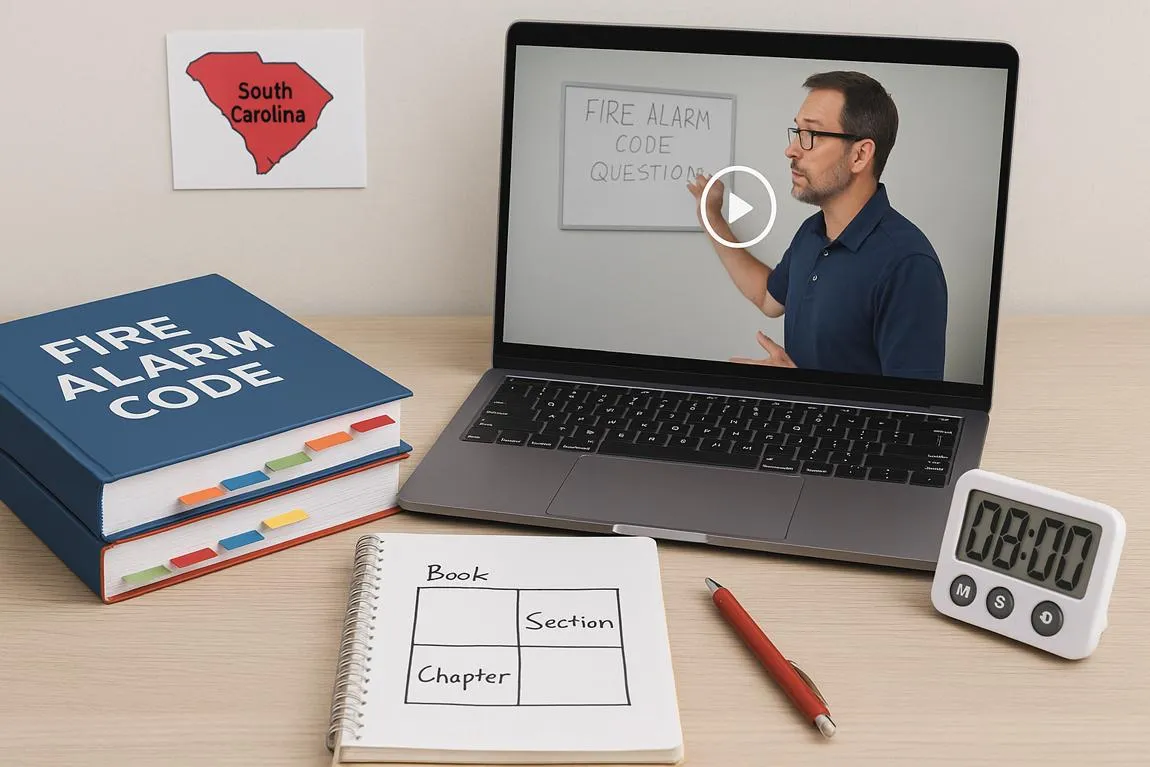 Tackling South Carolina Fire Alarm Code Questions with a Coach | Study Plan and Resources