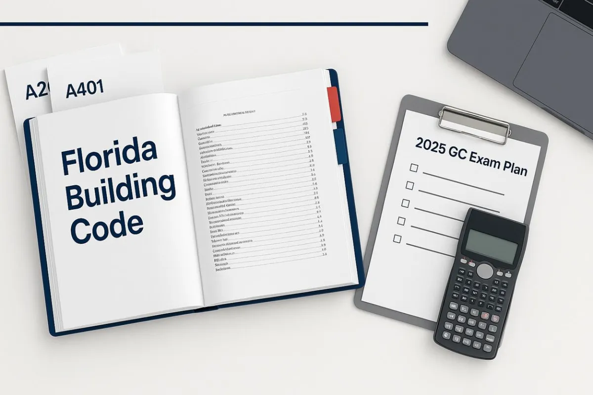 Florida General Contractor Exam 2025 Updates: Reference List, Open-Book Rules, Scheduling, and Study Plan