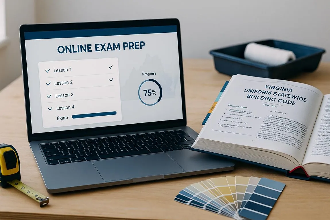 Virginia Painting Exam: Online Prep Guide + Book Package