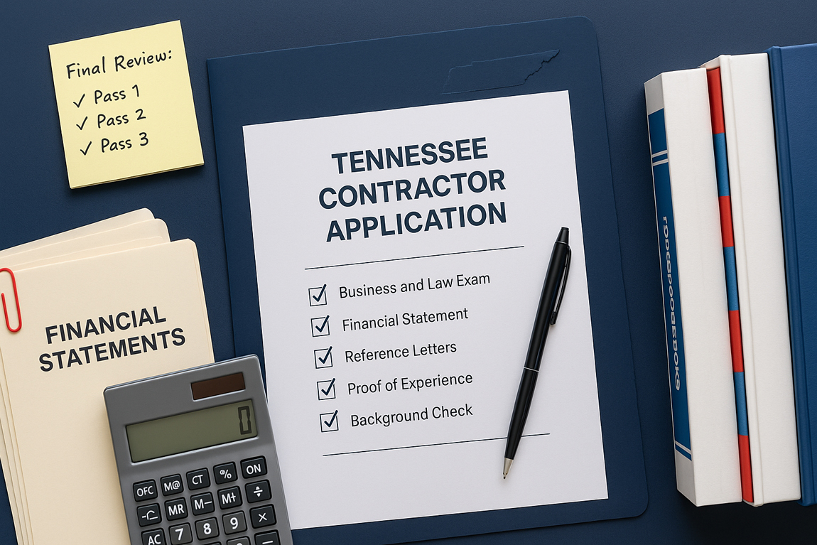 Avoid These Top 5 Tennessee Contractor Application Mistakes (With Proven Prep Resources)