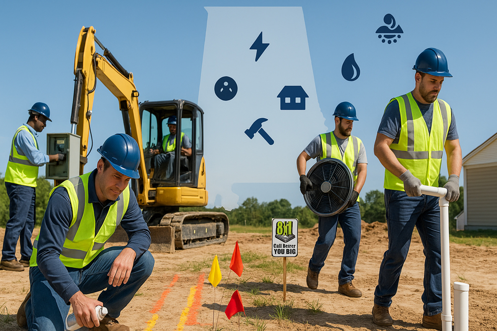 Alabama’s Most Profitable Construction Trades: Underground Utilities, Electrical, HVAC, and Plumbing