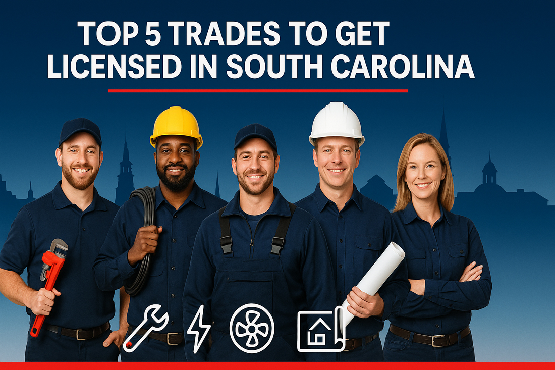 Top 5 Trades to Get Licensed in South Carolina