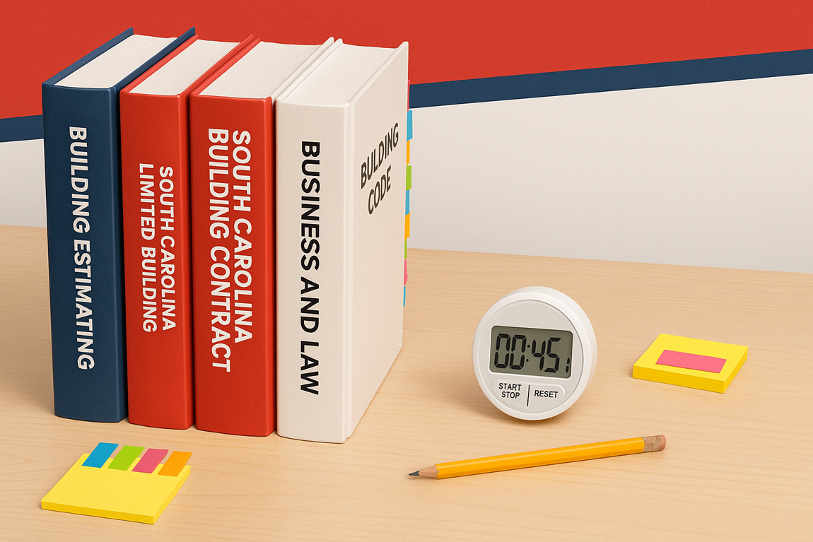 Best Study Books for the South Carolina Limited Building Contractor Exam