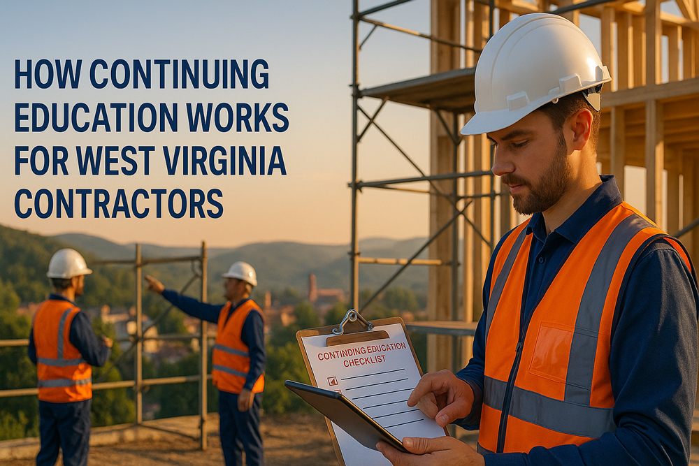 How Continuing Education Works for West Virginia Contractors